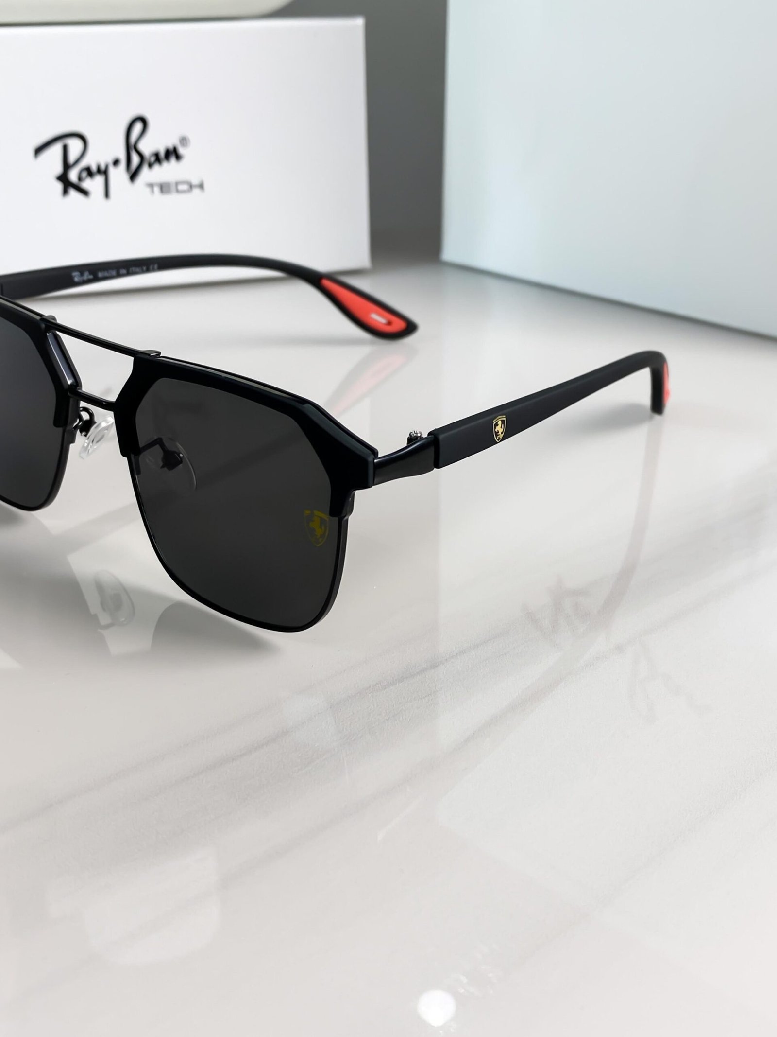 LUXURY SHADES #04 FULL BLACK BRANDED PREMIUM SUNGLASS - Image 6