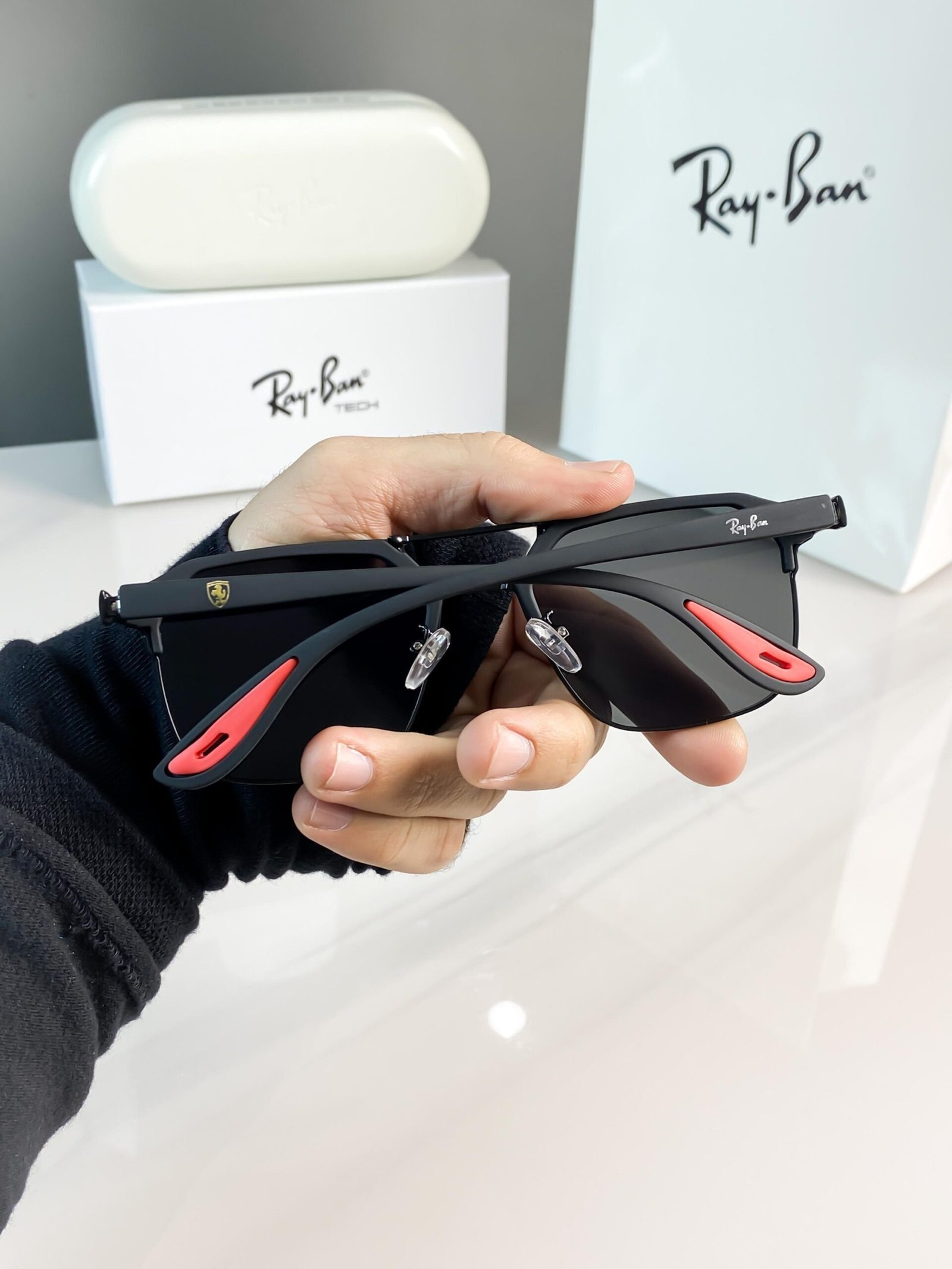 LUXURY SHADES #04 FULL BLACK BRANDED PREMIUM SUNGLASS - Image 3