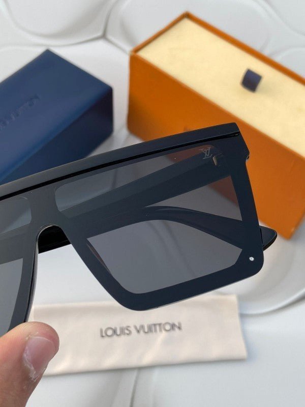 Branded LV Sunglasses Guru full black - Image 2