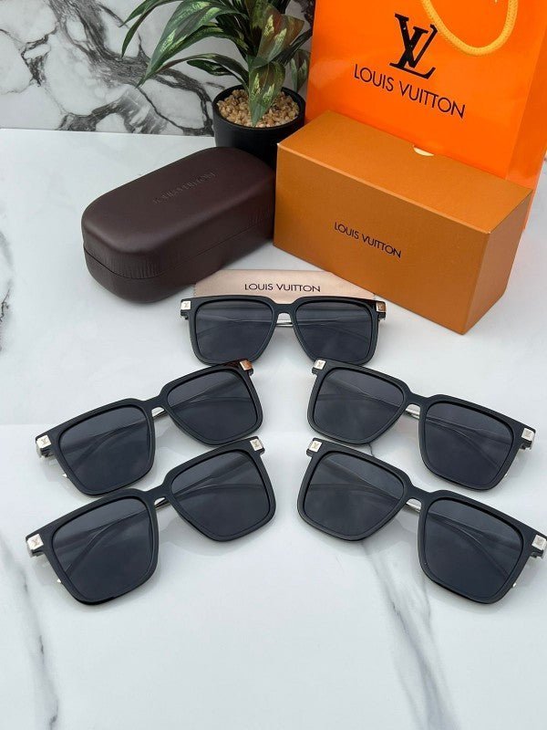 Branded LV Sunglasses 2313 Metal black Silver - Image 2