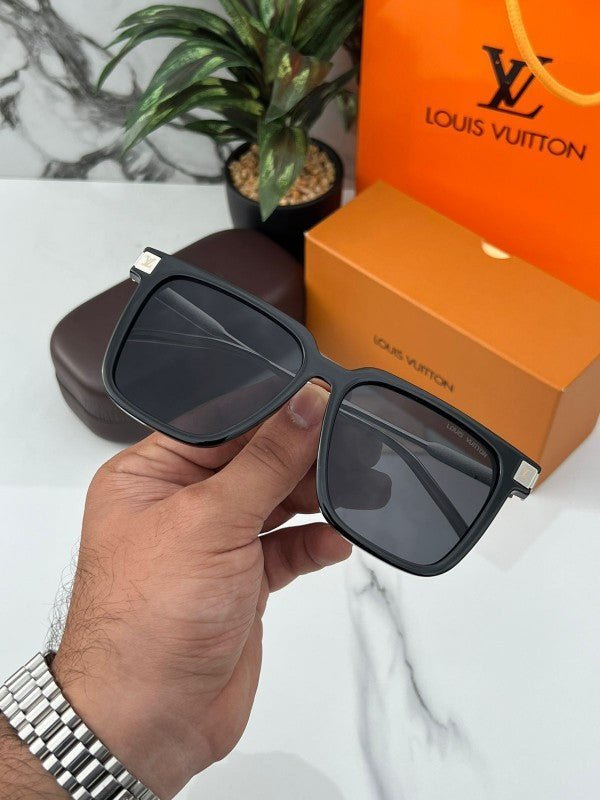 Branded LV Sunglasses 2313 Metal black Silver - Image 7