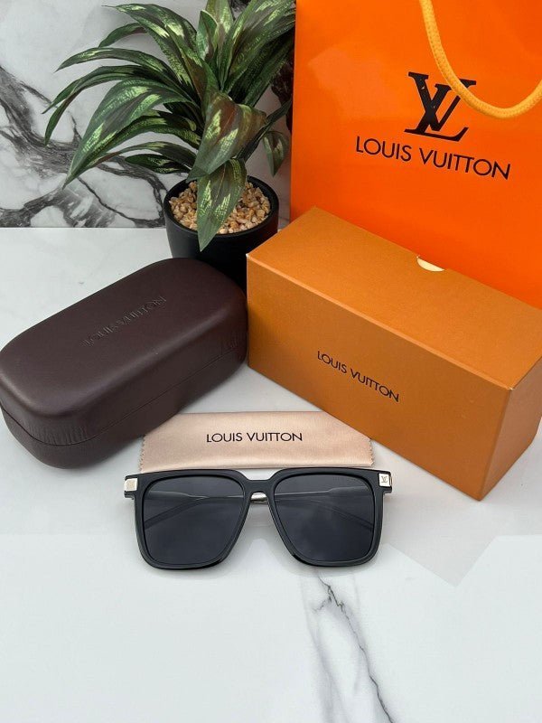 Branded LV Sunglasses 2313 Metal black Silver - Image 6