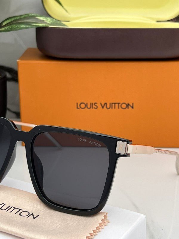 Branded LV Sunglasses 2313 Metal black Silver - Image 4