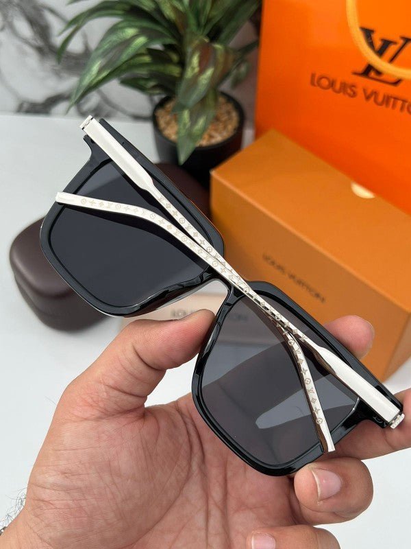 Branded LV Sunglasses 2313 Metal black Silver - Image 3