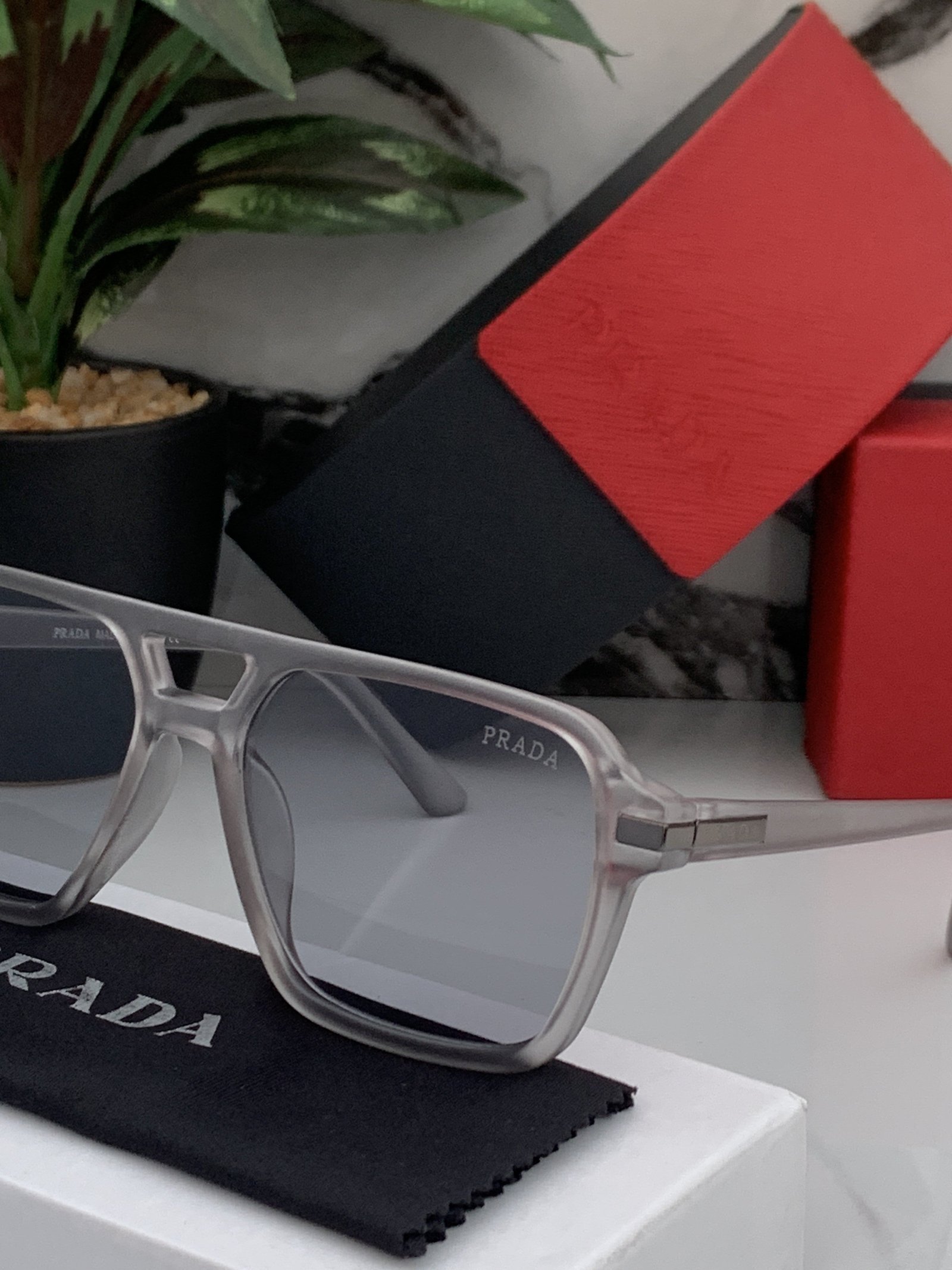 Branded Sunglasses PB 20 Grey - Image 4