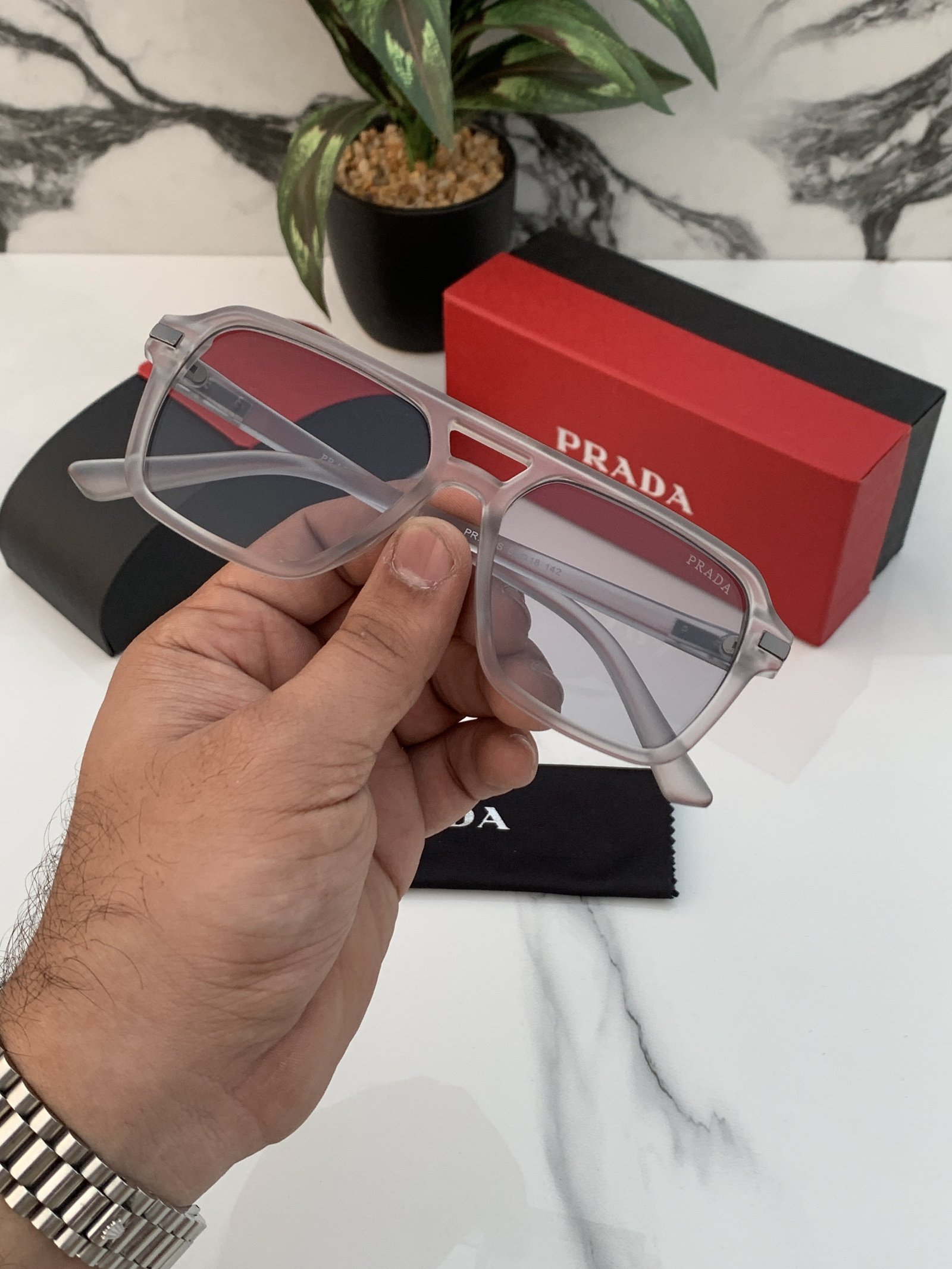 Branded Sunglasses PB 20 Grey - Image 3