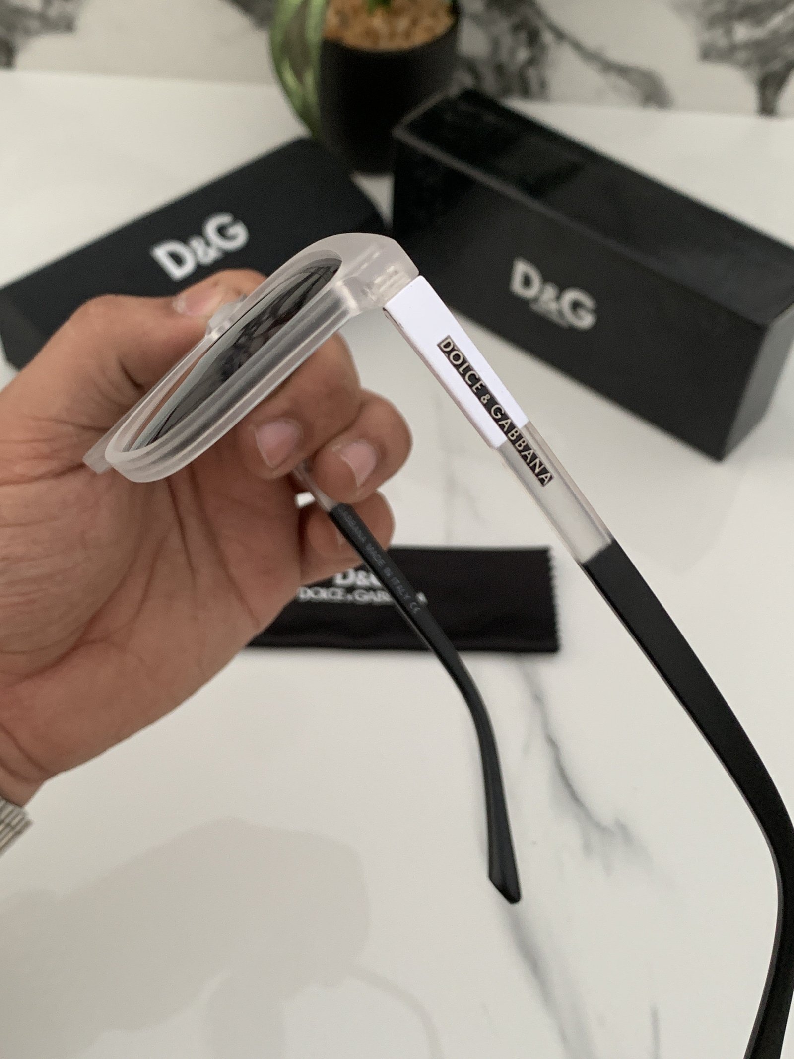 Branded Sunglasses DG 3361 white black - Image 2