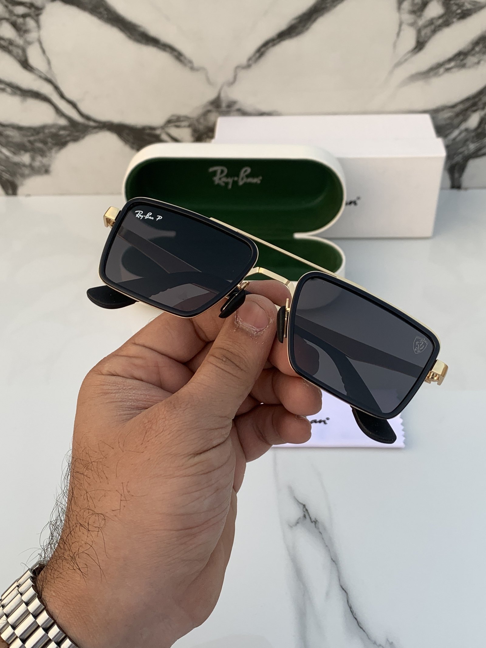 Branded RB 3601 gold black Sunglasses