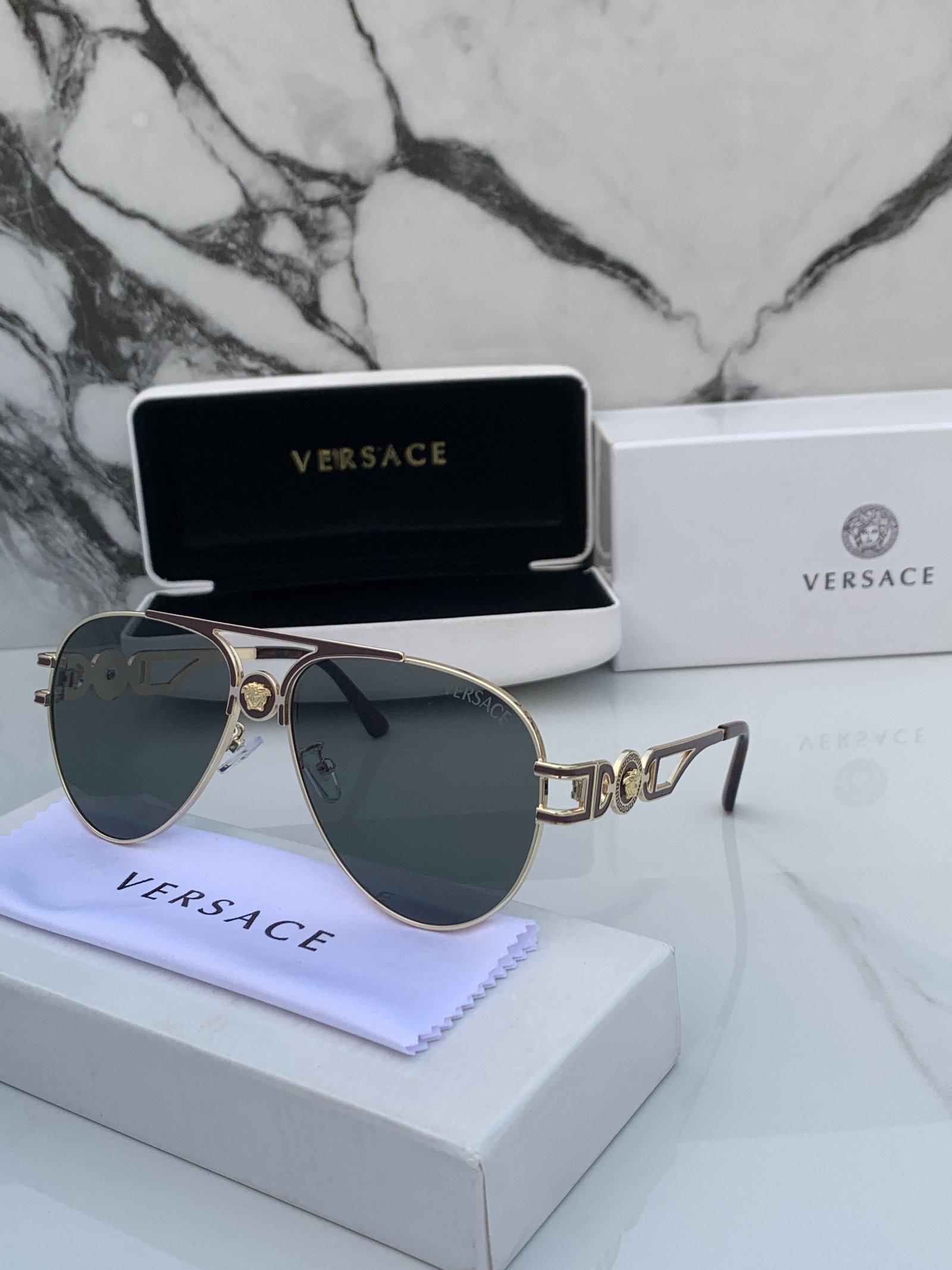 Branded Sunglasses 3627_aviator_goldblack - Image 4