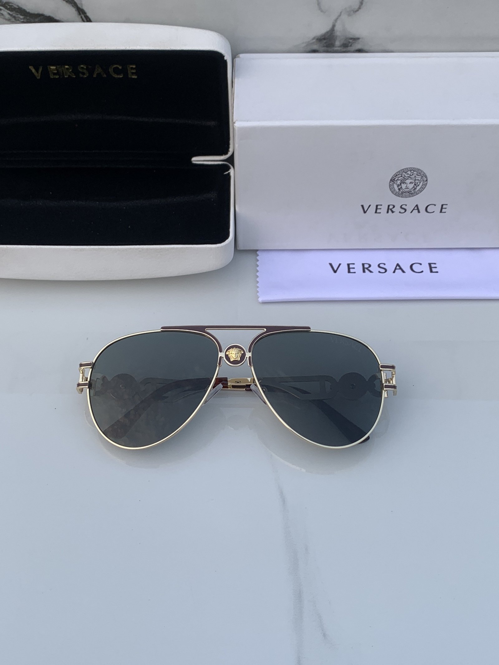 Branded Sunglasses 3627_aviator_goldblack - Image 3