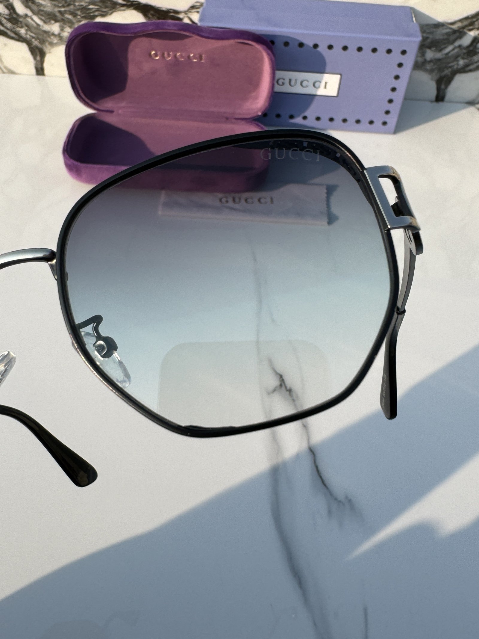 Branded Sunglasses 2496_silver_green - Image 3