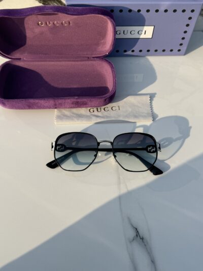 Branded Sunglasses  2496_silver_green