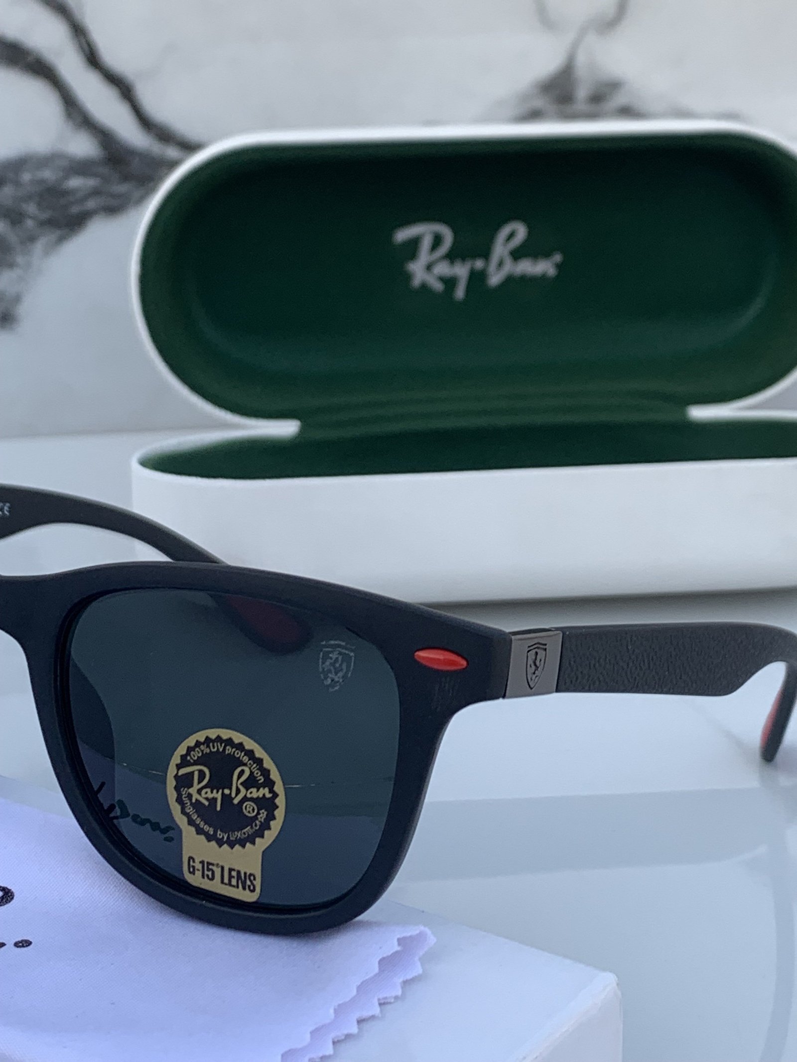 Branded RB 4195 lite force full black Sunglasses - Image 4