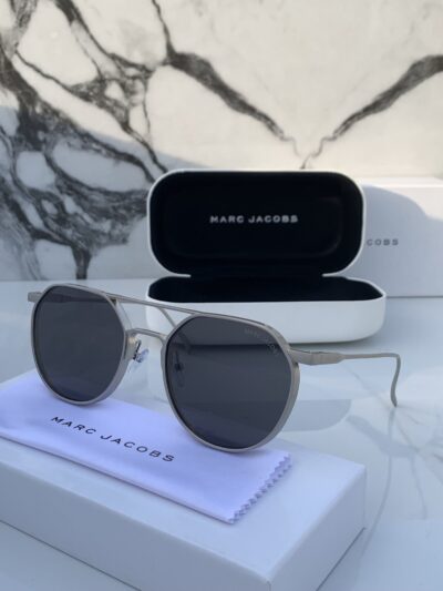 Branded Mj Metal Frame Silver Black Sunglasses
