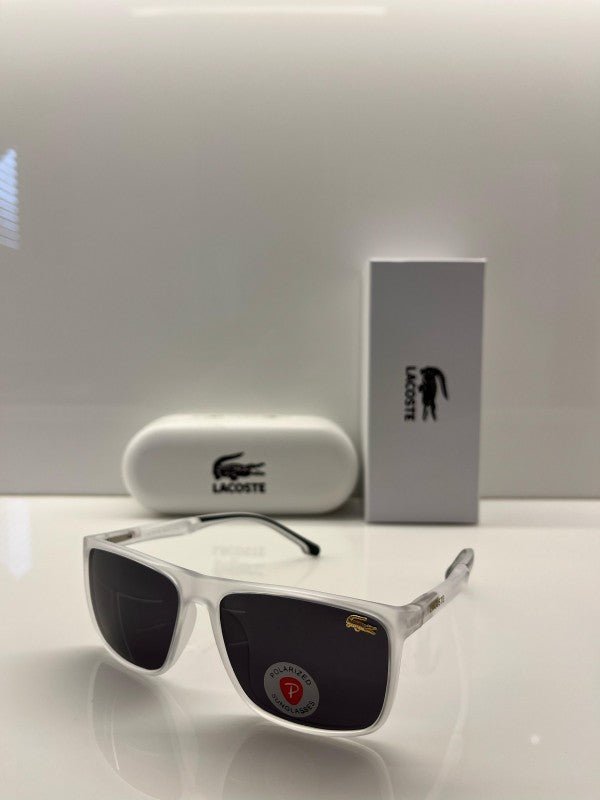 Branded LCOSTE Sunglasses White Transparent - Image 3