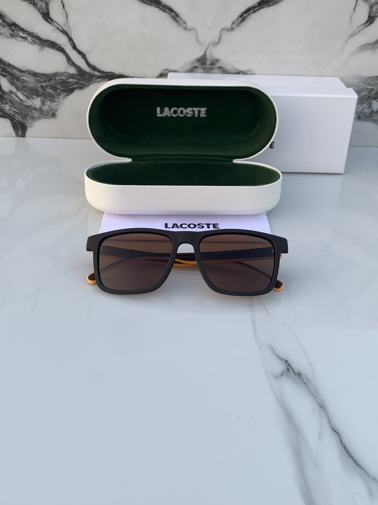 Branded LCOSTE Sunglasses Brown - Image 2
