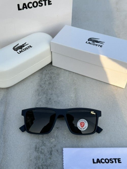 Branded Lcoste Matt Blue Sunglasses FT - Image 2