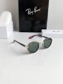 Branded  Rb Gold Green Sunglasses Bt