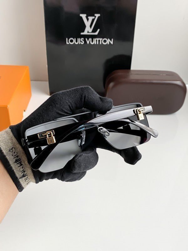 Branded Lv Gold Black Sunglasses Bt - Image 2