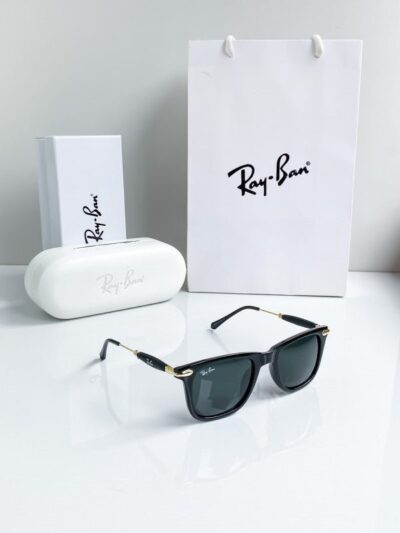 Branded Rb Black Gold Sunglasses Bt