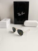 Branded Rb Gold Black Aviator Sunglasses