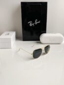 Branded Rb Black Gold Sunglasses Bt