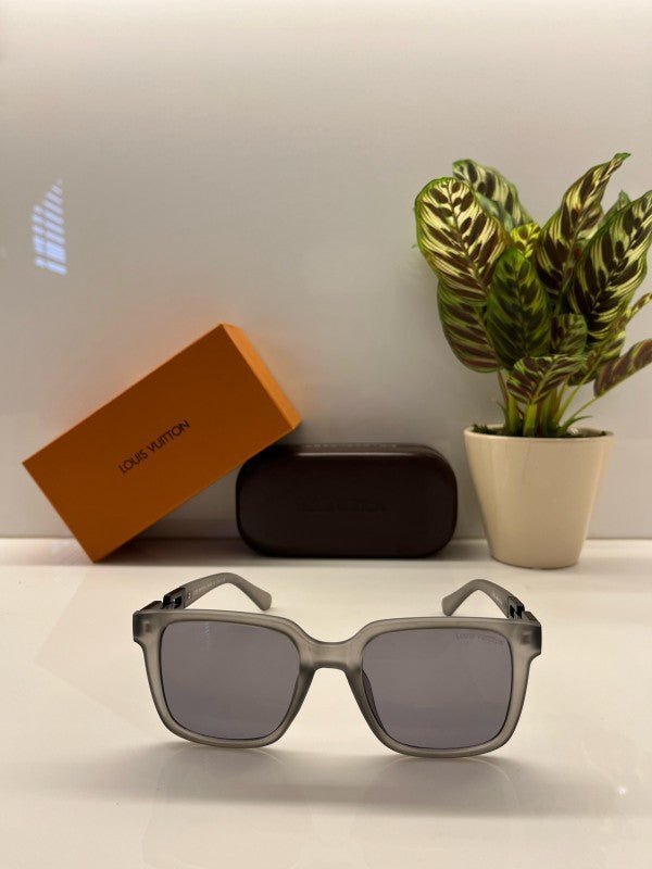 Branded Lv Matt Grey Sunglasses EW - Image 2