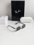 Branded Rb Silver Black Sunglasses Bt