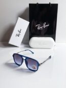 Branded Rb Blue Oversized Sunglasses Bt