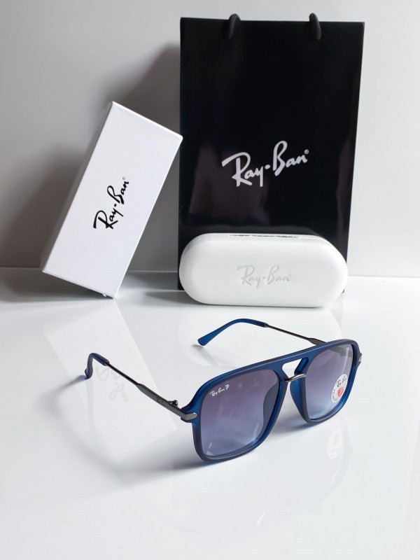 Branded Rb Blue Oversized Sunglasses Bt - Image 3
