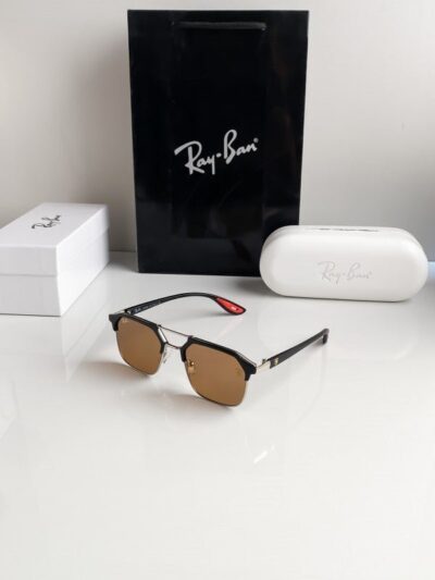 Branded Rb Black Gold Sunglasses Bt