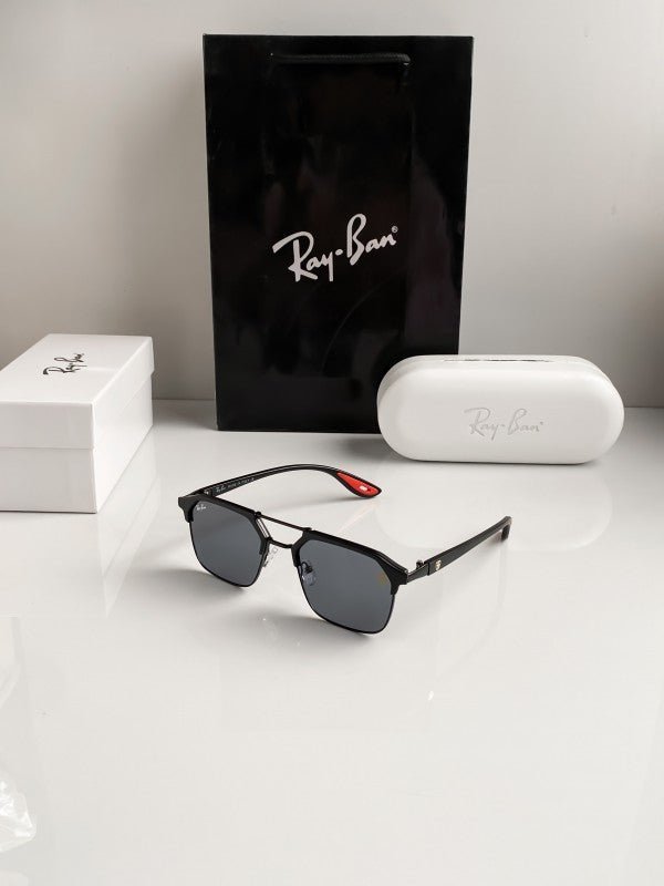 Branded Rb Black Red Metal Frame Sunglasses Bt - Image 4