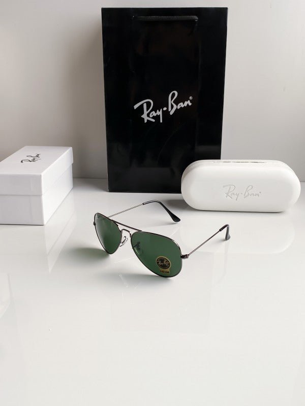 Branded Rb Black Green Aviator Sunglasses Bt - Image 3