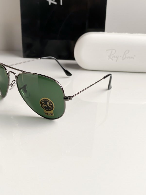 Branded Rb Black Green Aviator Sunglasses Bt - Image 2
