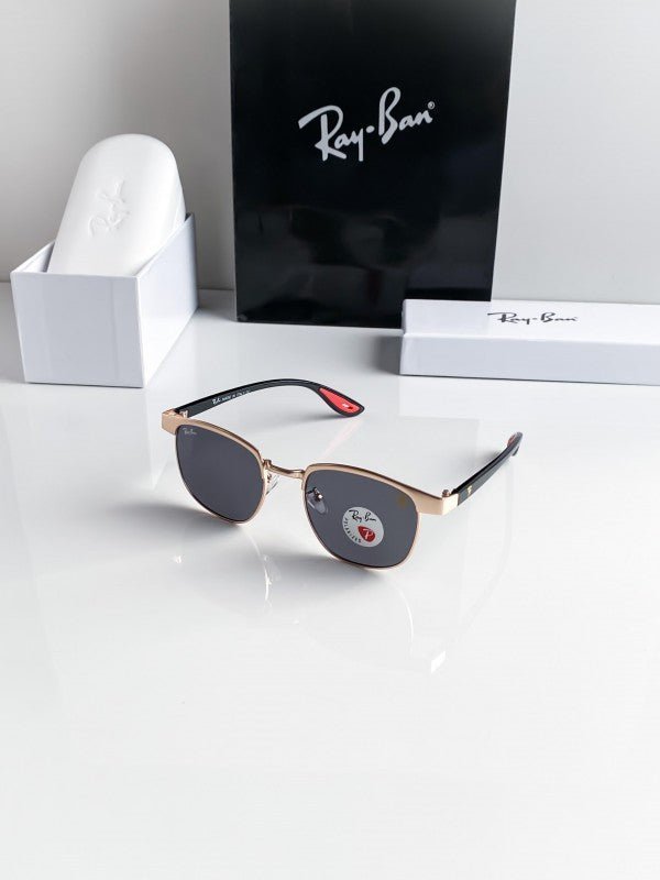 Branded Rb Gold Black Sunglasses Bt