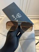 Branded Dta Gold Brown Sunglasses EW