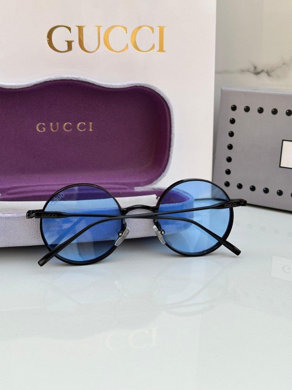 Gucci Black Blue Metal 4021 Sunglasses - Image 2