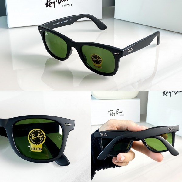 RAYBAN BLACK GREEN 2140 - Image 6