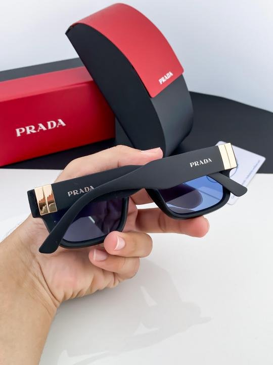Prada Black Blue SP19 Sunglasses - Image 4
