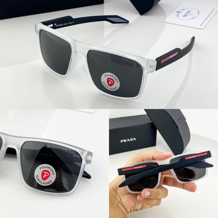 Prada Black White 2438 Sunglasses - Image 4