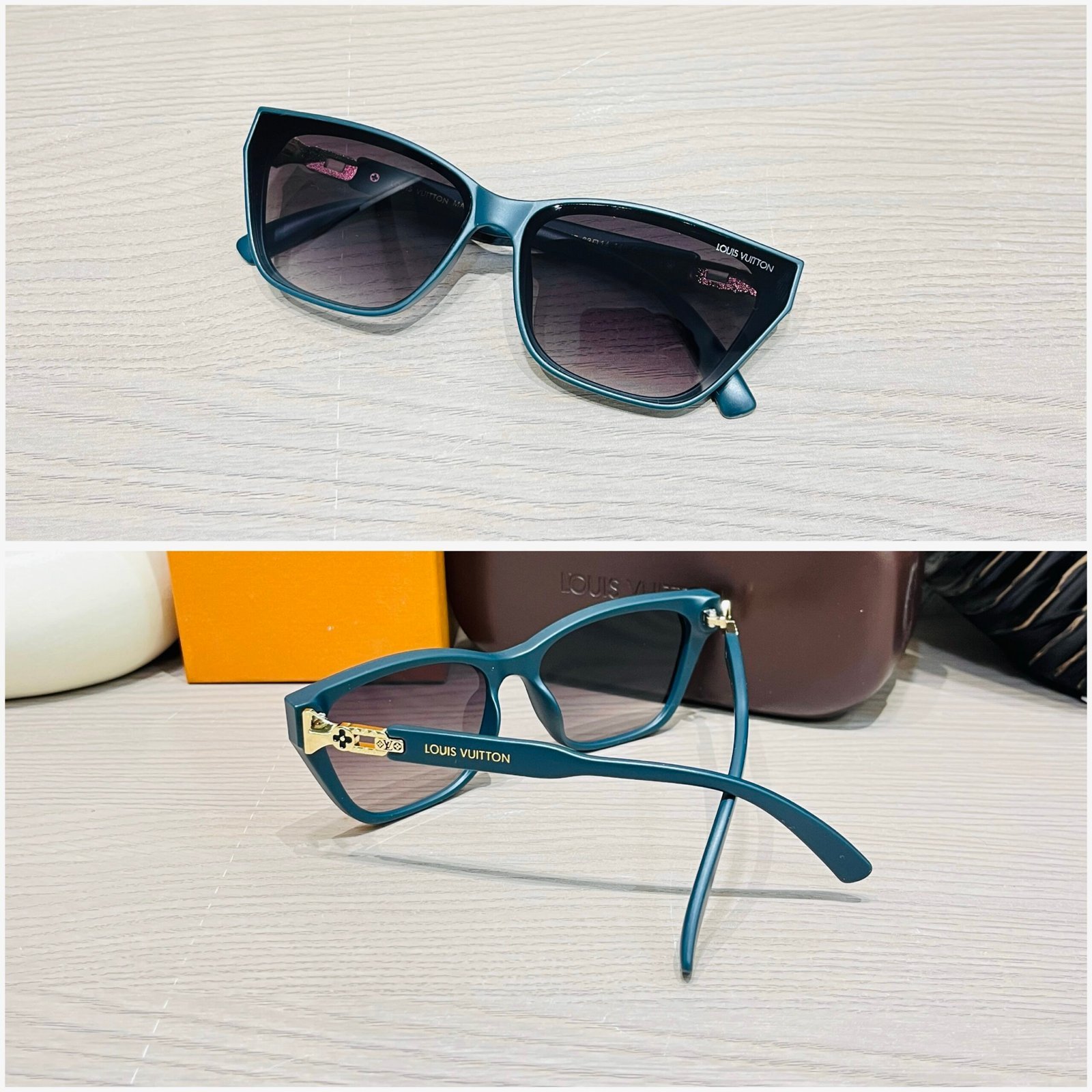 LV Forest Shadow: Deep Green Meets Sleek Black Glass - Image 2