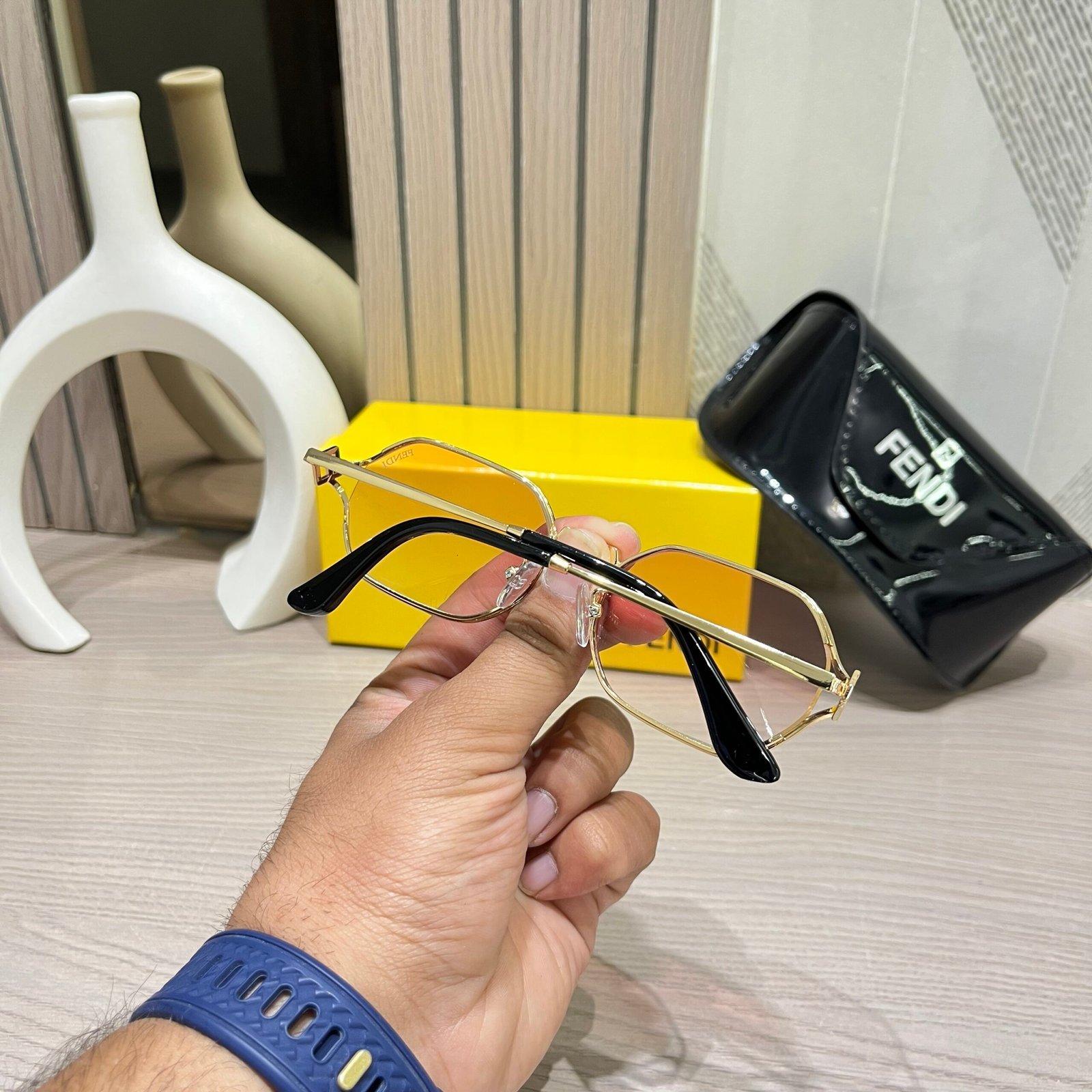 Fendi pink & gold premium Sunglasses’s - Image 5