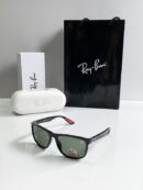 RAYBAN BLACK GREEN 3575