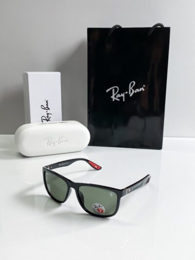 RAYBAN BLACK GREEN 3575