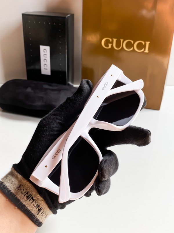 Gucci White 52 Sunglasses - Image 2