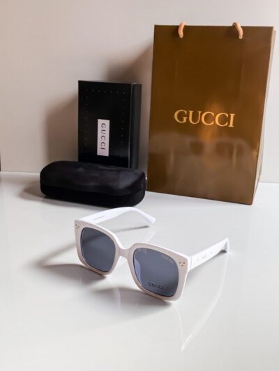 Gucci White 52 Sunglasses