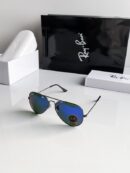 RAYBAN BLACK BLUE MERCURY 3025 SUNGLASSES