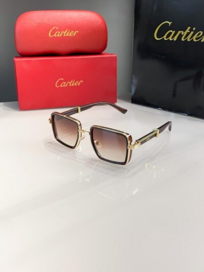 Cartier Brown Shaded 04725 Sunglasses