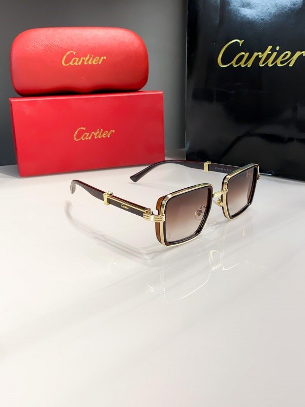 Cartier Brown Shaded 04725 Sunglasses - Image 3