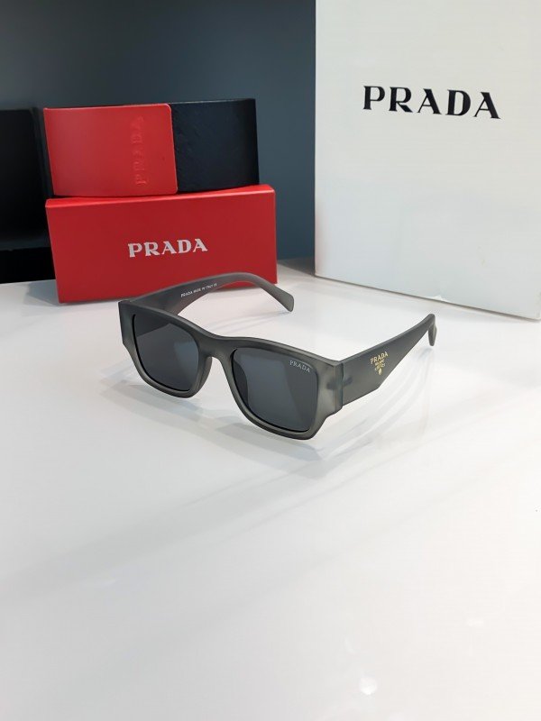 Prada Grey Black 61 Sunglasses